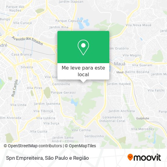 Spn Empreiteira mapa