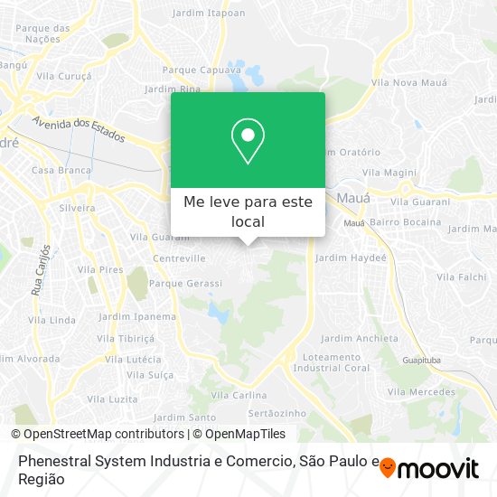 Phenestral System Industria e Comercio mapa