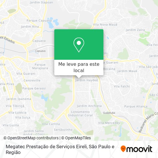 Megatec Prestação de Serviços Eireli mapa