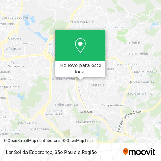 Lar Sol da Esperança mapa