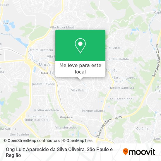 Ong Luiz Aparecido da Silva Oliveira mapa