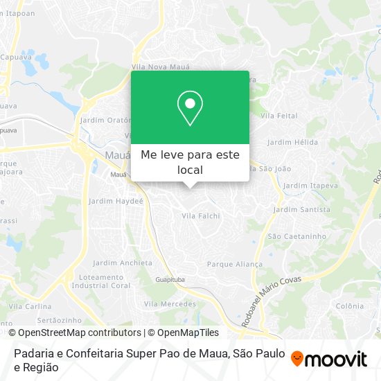 Padaria e Confeitaria Super Pao de Maua mapa