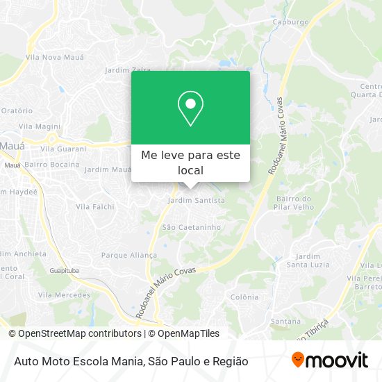 Auto Moto Escola Mania mapa