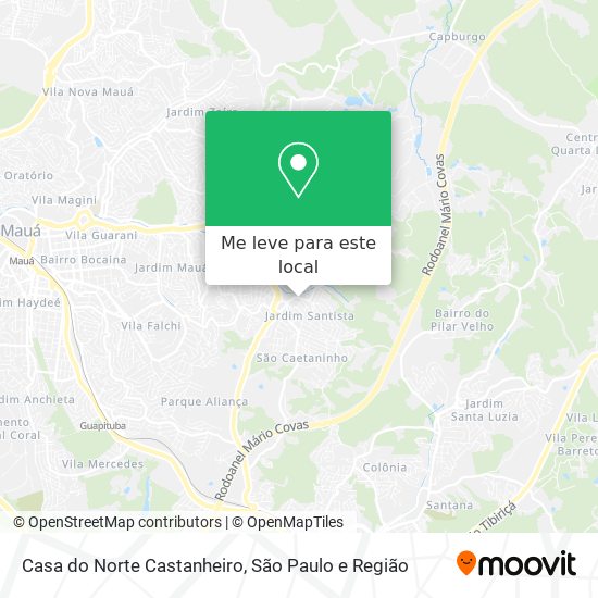 Casa do Norte Castanheiro mapa