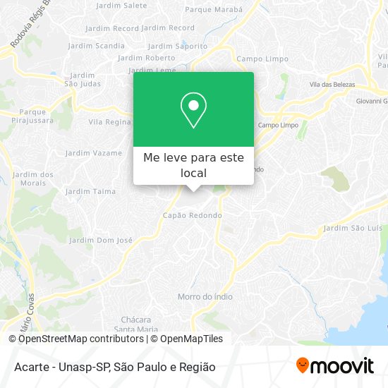 Acarte - Unasp-SP mapa
