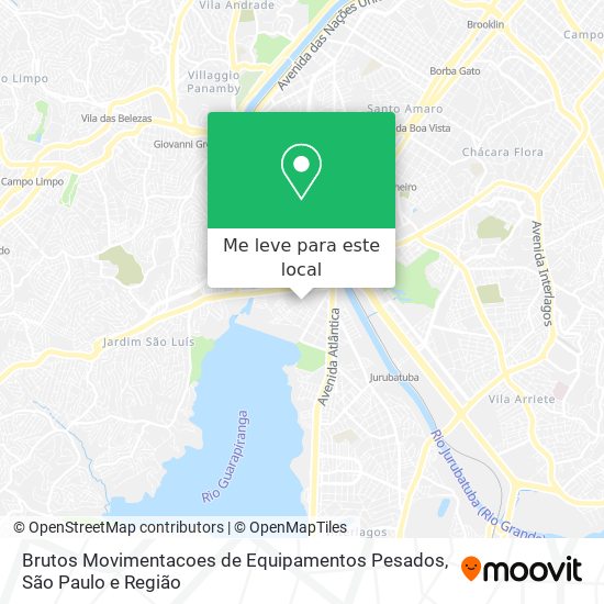 Brutos Movimentacoes de Equipamentos Pesados mapa