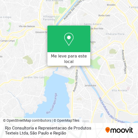 Rjo Consultoria e Representacao de Produtos Texteis Ltda mapa