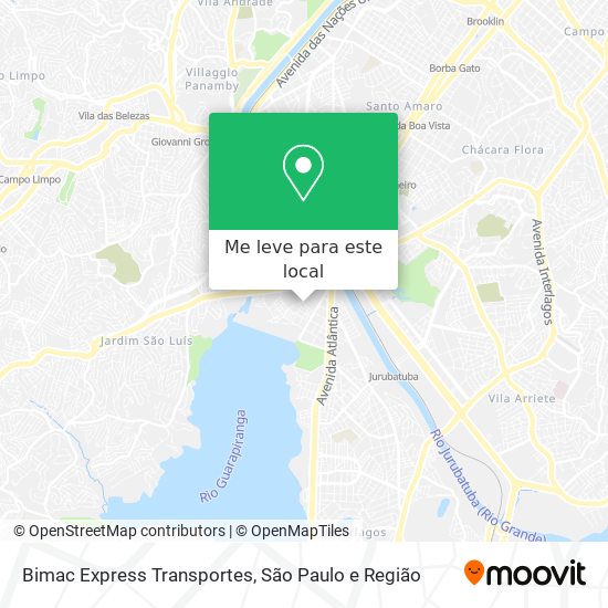 Bimac Express Transportes mapa