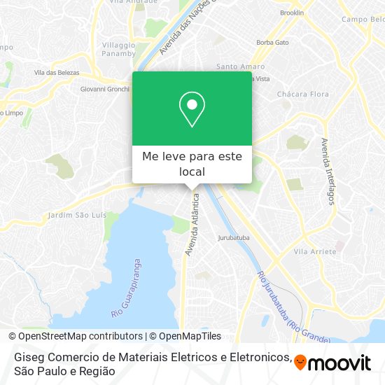 Giseg Comercio de Materiais Eletricos e Eletronicos mapa