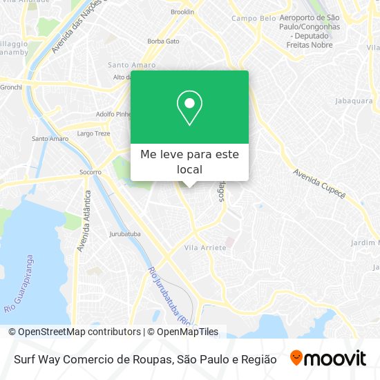 Surf Way Comercio de Roupas mapa