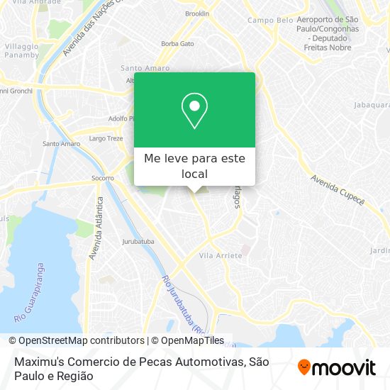 Maximu's Comercio de Pecas Automotivas mapa