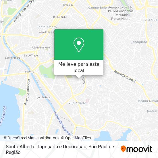 Santo Alberto Tapeçaria e Decoração mapa