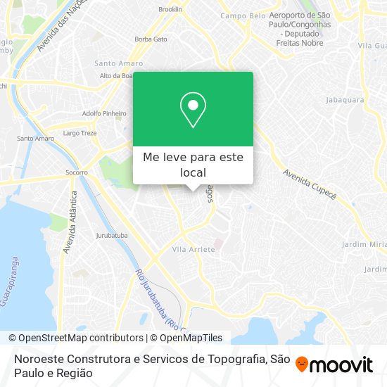 Noroeste Construtora e Servicos de Topografia mapa