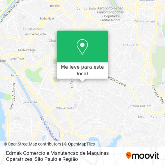 Edmak Comercio e Manutencao de Maquinas Operatrizes mapa