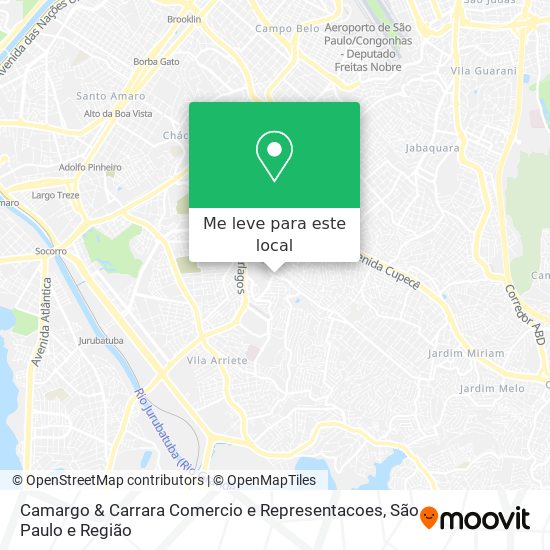 Camargo & Carrara Comercio e Representacoes mapa