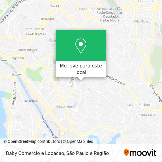 Baby Comercio e Locacao mapa