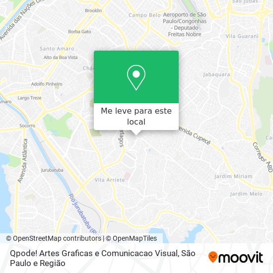 Qpode! Artes Graficas e Comunicacao Visual mapa