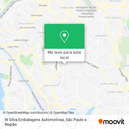 W Silva Embalagens Automotivas mapa