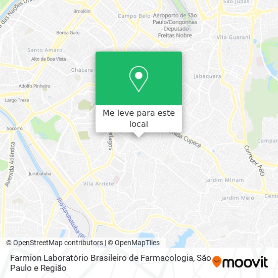 Farmion Laboratório Brasileiro de Farmacologia mapa