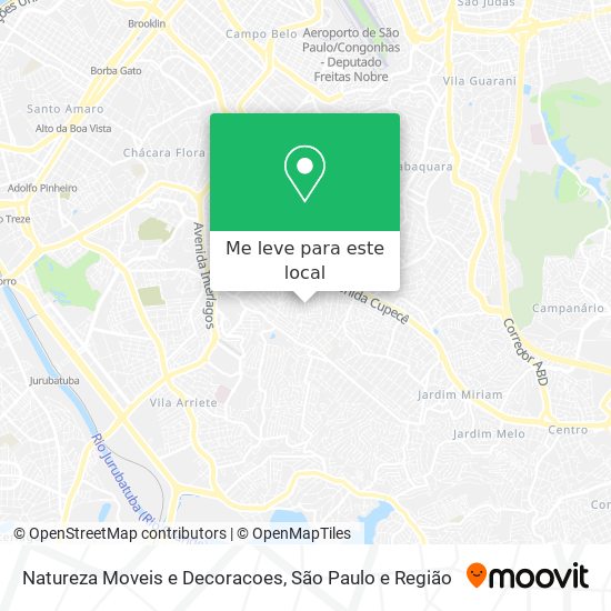 Natureza Moveis e Decoracoes mapa