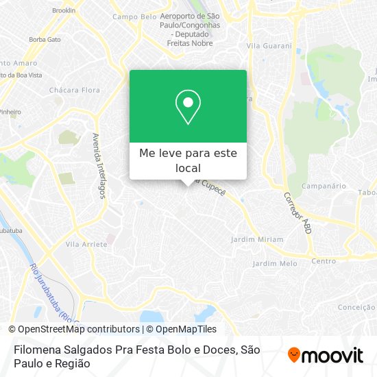 Filomena Salgados Pra Festa Bolo e Doces mapa