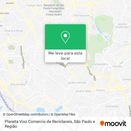 Planeta Vivo Comercio de Reciclaveis mapa