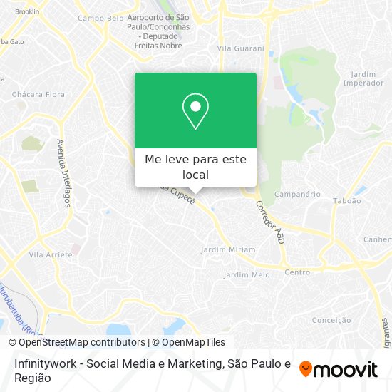 Infinitywork - Social Media e Marketing mapa