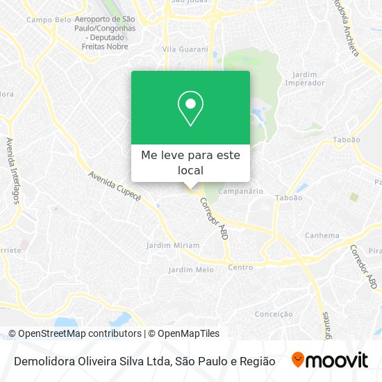 Demolidora Oliveira Silva Ltda mapa