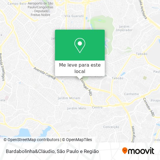 Bardabolinha&Cláudio mapa
