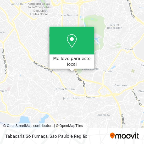 Tabacaria Só Fumaça mapa