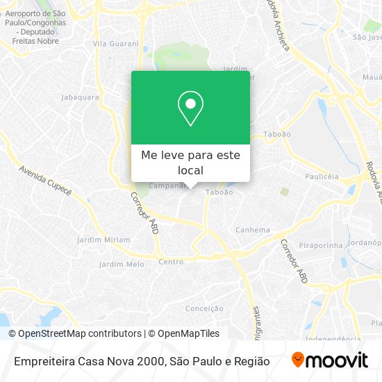 Empreiteira Casa Nova 2000 mapa