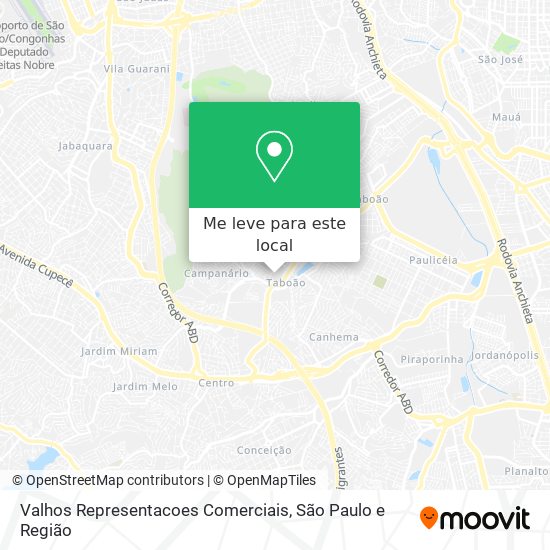 Valhos Representacoes Comerciais mapa