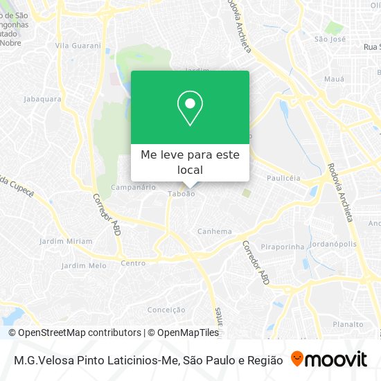 M.G.Velosa Pinto Laticinios-Me mapa
