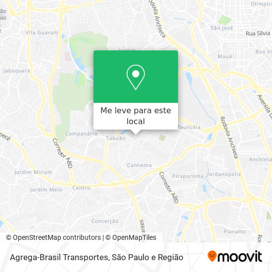 Agrega-Brasil Transportes mapa