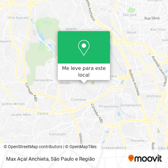 Max Açaí Anchieta mapa