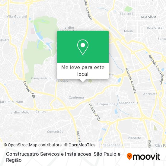 Construcastro Servicos e Instalacoes mapa