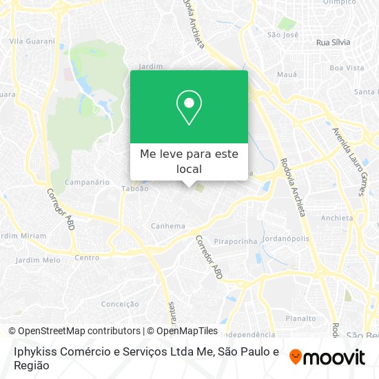 Iphykiss Comércio e Serviços Ltda Me mapa