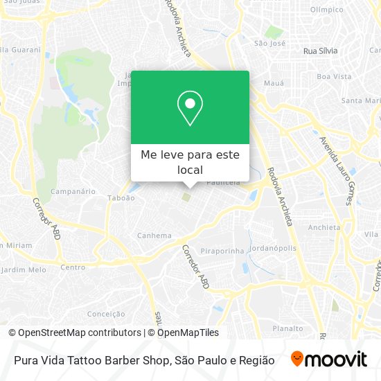 Pura Vida Tattoo Barber Shop mapa