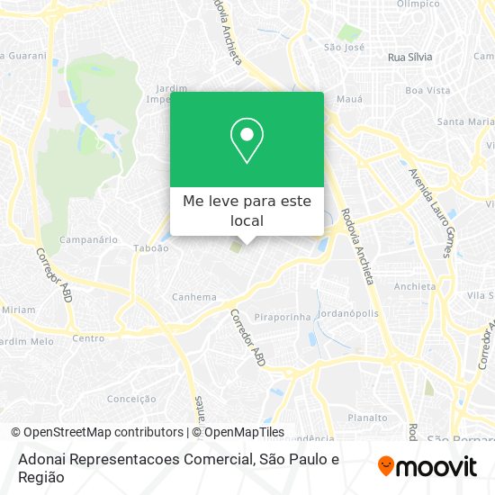 Adonai Representacoes Comercial mapa