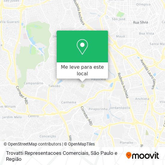 Trovatti Representacoes Comerciais mapa