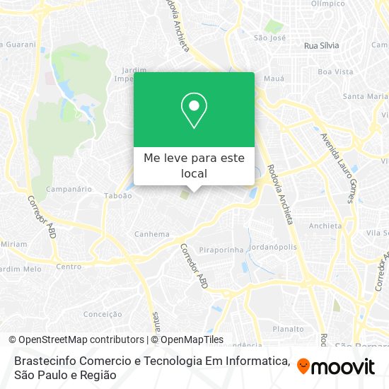 Brastecinfo Comercio e Tecnologia Em Informatica mapa