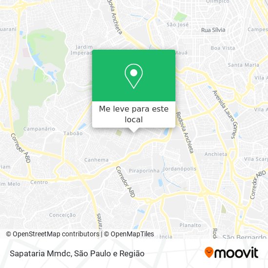 Sapataria Mmdc mapa
