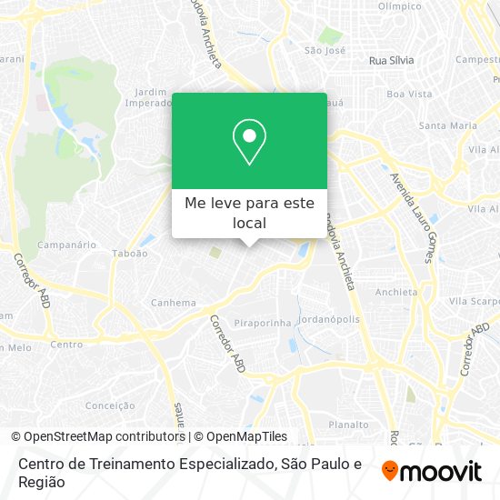 Centro de Treinamento Especializado mapa