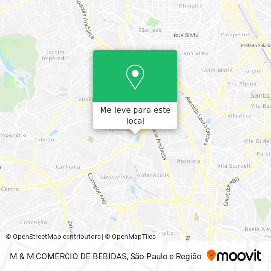 M & M COMERCIO DE BEBIDAS mapa