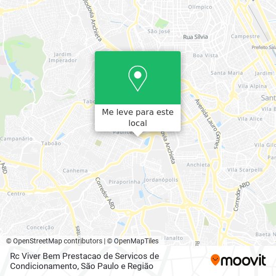 Rc Viver Bem Prestacao de Servicos de Condicionamento mapa