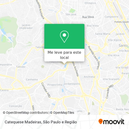 Catequese Madeiras mapa