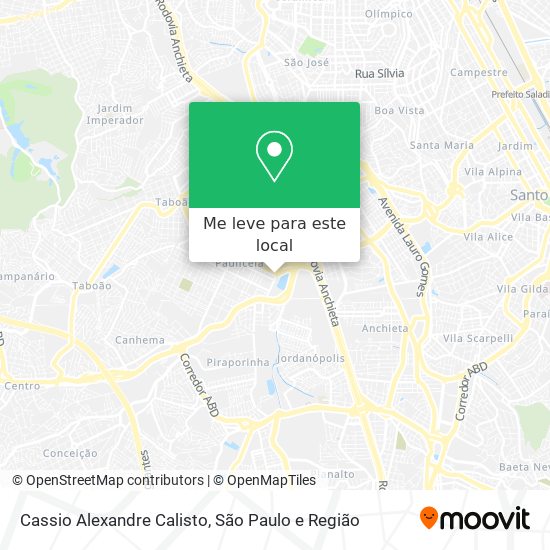 Cassio Alexandre Calisto mapa