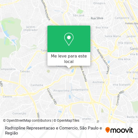 Radtopline Representacao e Comercio mapa