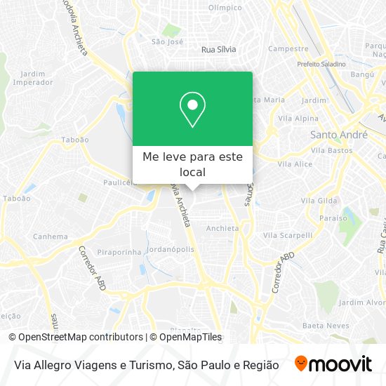 Via Allegro Viagens e Turismo mapa