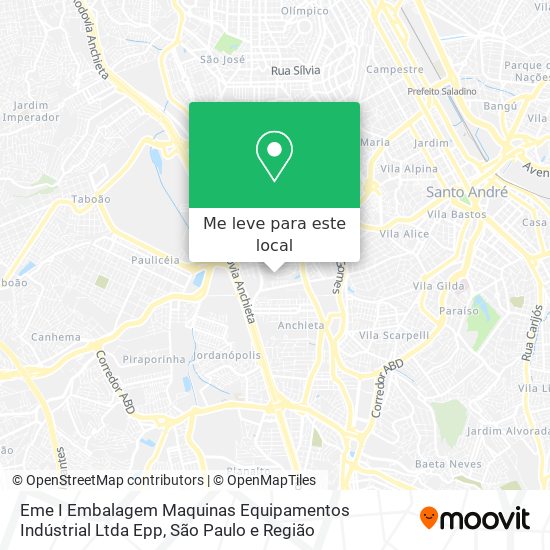 Eme I Embalagem Maquinas Equipamentos Indústrial Ltda Epp mapa